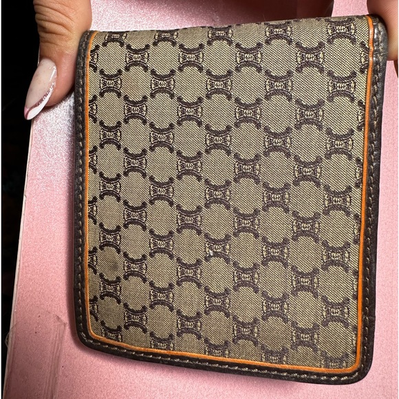 CELINE Macadam Canvas Leather Bifold Wallet Purse Men - Picture 12 of 16